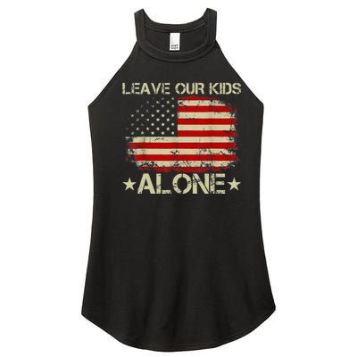 Parental Choice Matter Mom Dad Leave Our Alone USA Flag Women’s Perfect Tri Rocker Tank