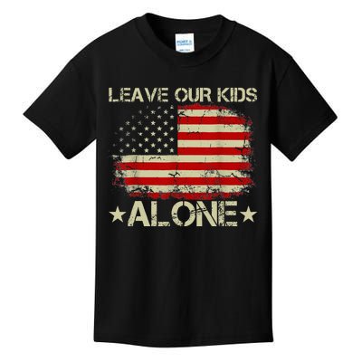 Parental Choice Matter Mom Dad Leave Our Alone USA Flag Kids T-Shirt