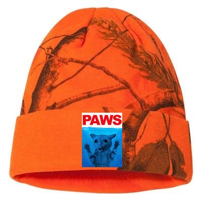 Paws Cat Meme Humor Funny Kitty Lover Funny Cats Dads Mom Kati Licensed 12" Camo Beanie