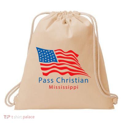 Pass Christian Mississippi Drawstring Bag