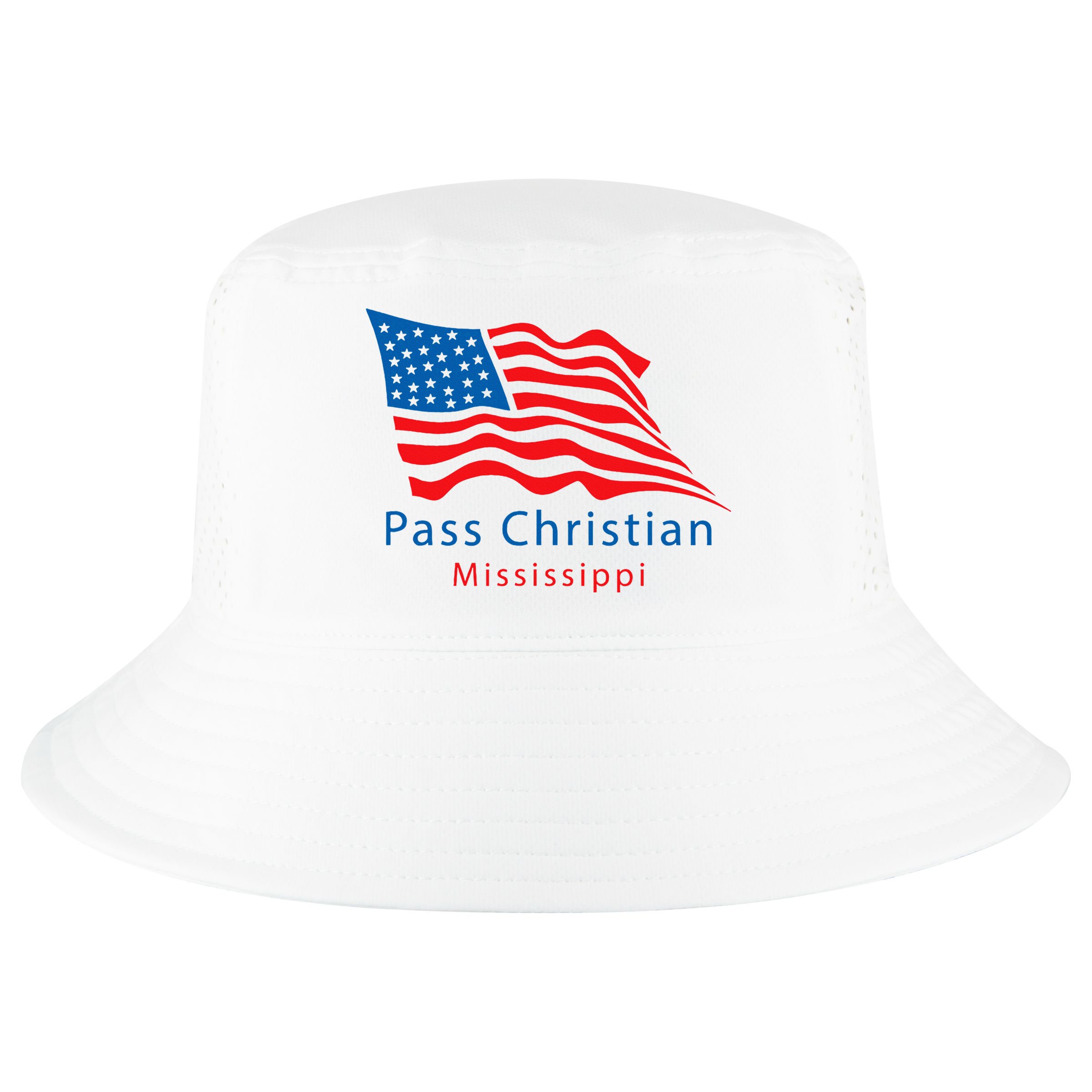 Pass Christian Mississippi Cool Comfort Performance Bucket Hat