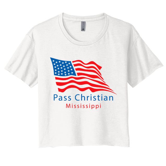 Pass Christian Mississippi Women's Crop Top Tee
