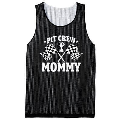 Pit Crew Mommy Mother Race Car Birthday Party Mesh Reversible Basketball Jersey Tank