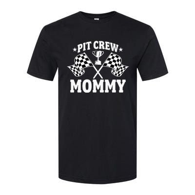 Pit Crew Mommy Mother Race Car Birthday Party Softstyle CVC T-Shirt