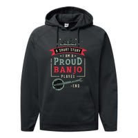 Proud Country Music Lover Banjo Player Performance Fleece Hoodie