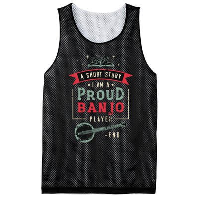 Proud Country Music Lover Banjo Player Mesh Reversible Basketball Jersey Tank