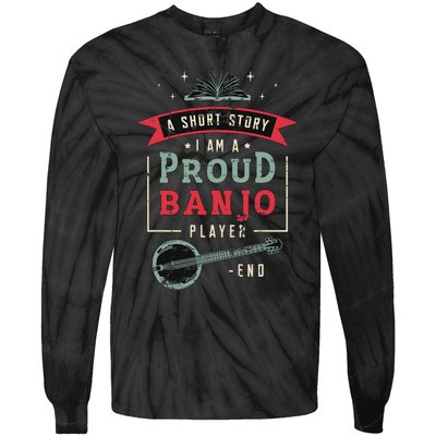 Proud Country Music Lover Banjo Player Tie-Dye Long Sleeve Shirt