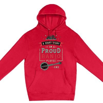 Proud Country Music Lover Banjo Player Premium Pullover Hoodie