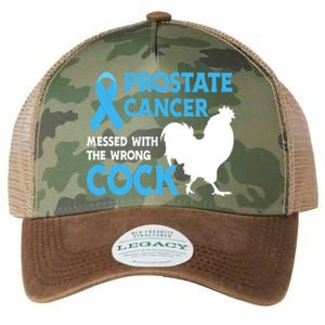 Prostate Cancer Messed With The Wrong Cock Cancer Awareness Gift Legacy Tie Dye Trucker Hat