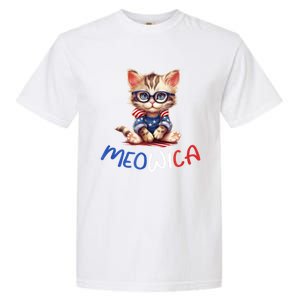 Patriotic Cat Meowica 4th Of July Funny Cat Lover Garment-Dyed Heavyweight T-Shirt