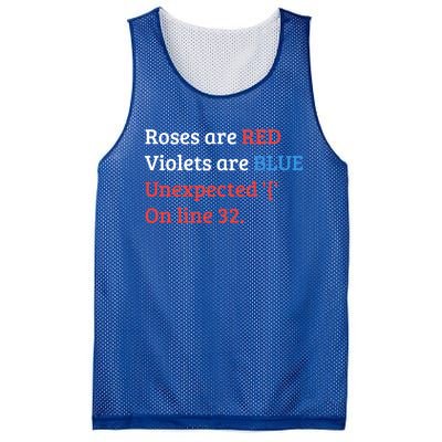 Programmer Coder Meaningful Gift Developer Programming Software Engineer Cute Gi Mesh Reversible Basketball Jersey Tank