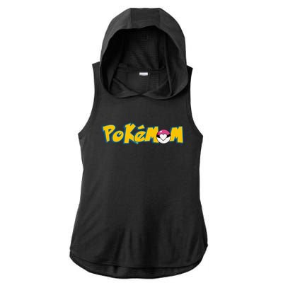 Pokemom Cute Mom Gift Ladies PosiCharge Tri-Blend Wicking Draft Hoodie Tank