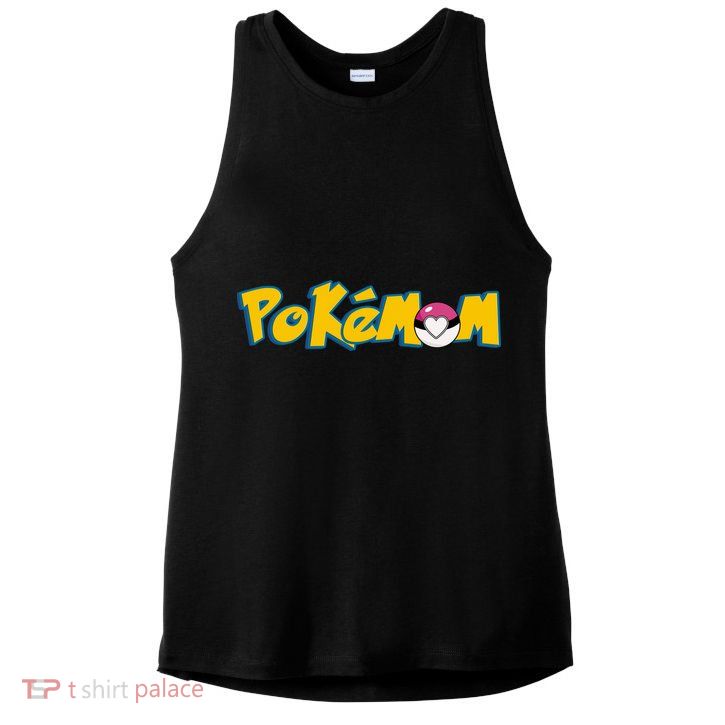 Pokemom Cute Mom Gift Ladies PosiCharge Tri-Blend Wicking Tank