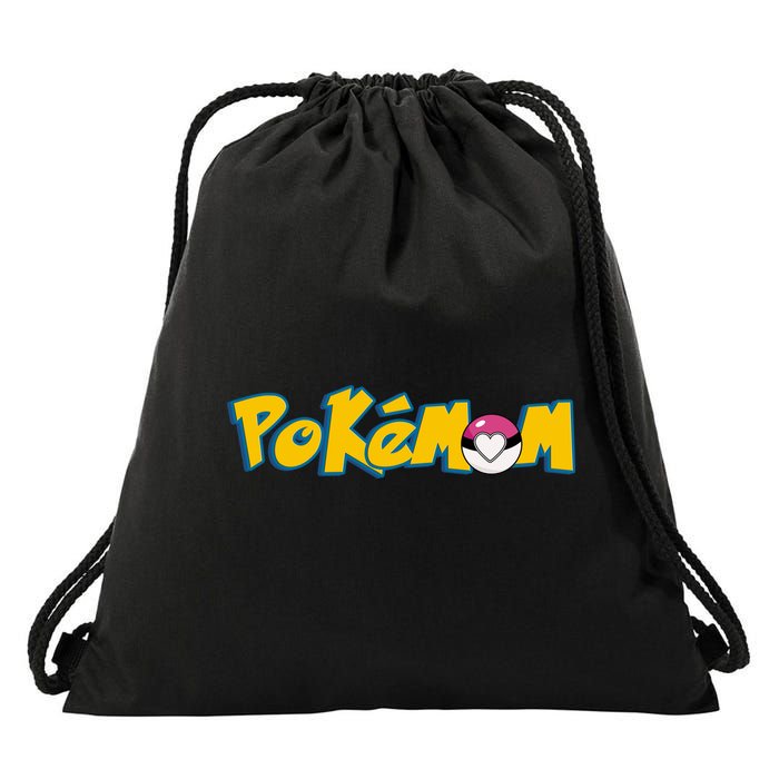 Pokemom Cute Mom Gift Drawstring Bag