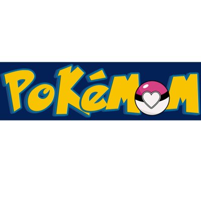 Pokemom Cute Mom Gift Bumper Sticker