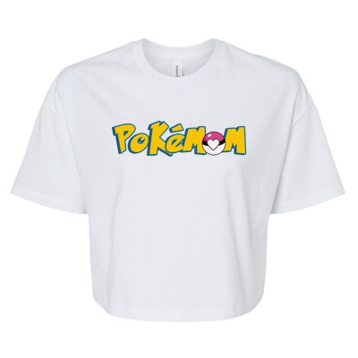 Pokemom Cute Mom Gift Bella+Canvas Jersey Crop Tee