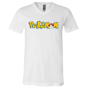 Pokemom Cute Mom Gift V-Neck T-Shirt