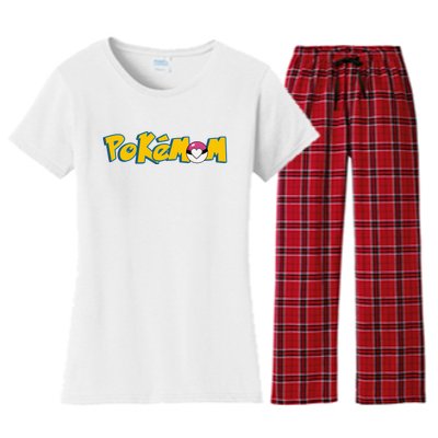 Pokemom Cute Mom Gift Women's Flannel Pajama Set