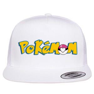 Pokemom Cute Mom Gift Flat Bill Trucker Hat