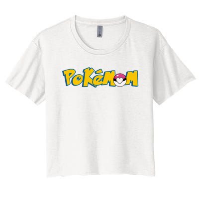 Pokemom Cute Mom Gift Women's Crop Top Tee