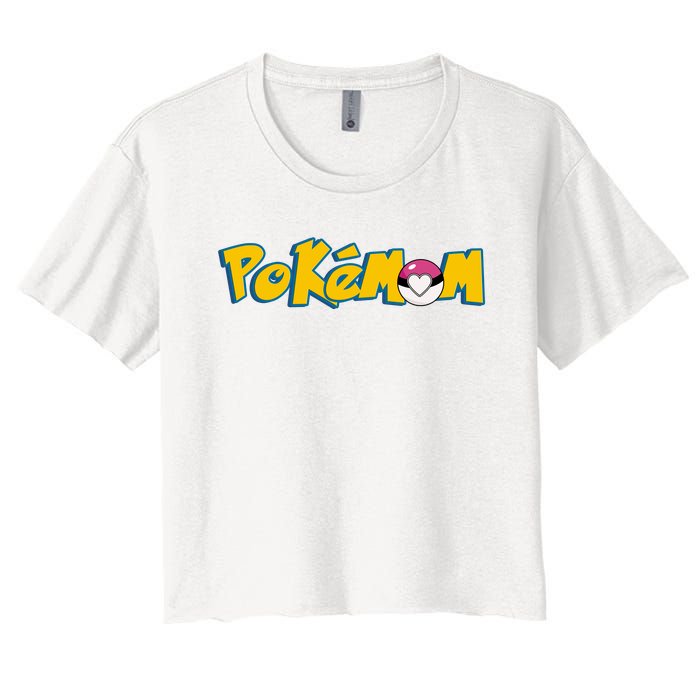 Pokemom Cute Mom Gift Women's Crop Top Tee