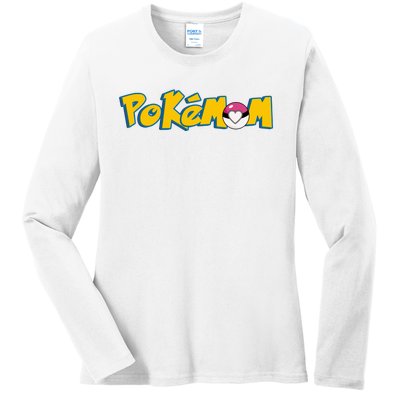 Pokemom Cute Mom Gift Ladies Long Sleeve Shirt