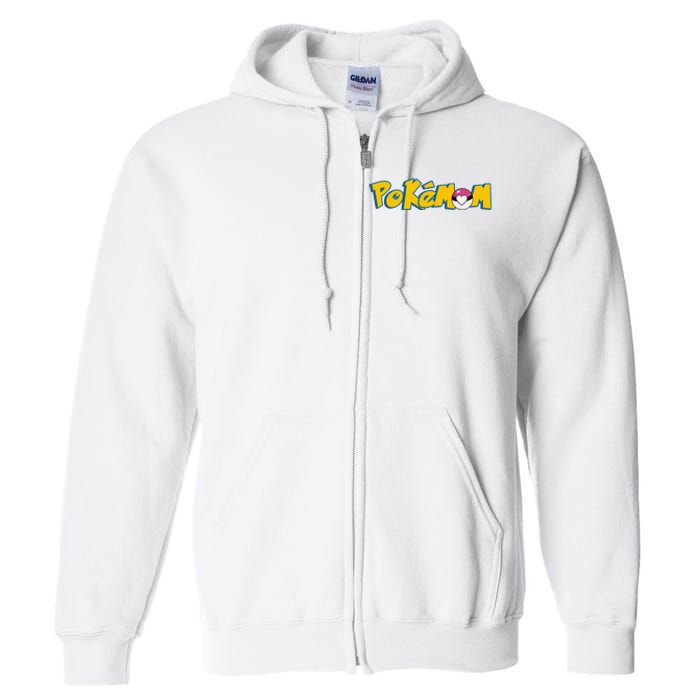 Pokemom Cute Mom Gift Full Zip Hoodie