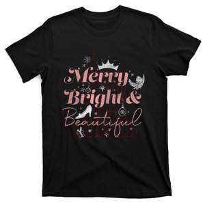 Princesses Christmas Merry Bright & Beautiful T-Shirt