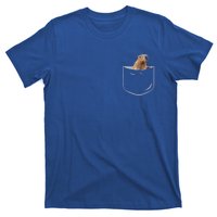 Pocket Capybara Meaningful Gift Funny Capybara In Pocket Gift T-Shirt