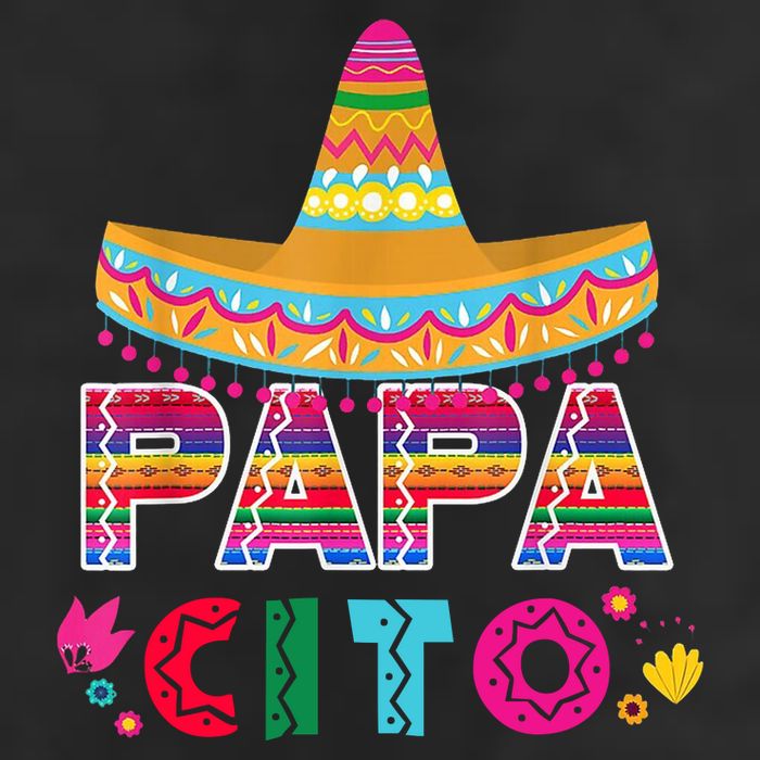 Papa Cito Mexican Cinco De Mayo 7 Panel Mesh Trucker Snapback Hat