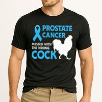 Prostate Cancer Messed With The Wrong Cock Cancer Awareness Cooling Performance Crew T-Shirt