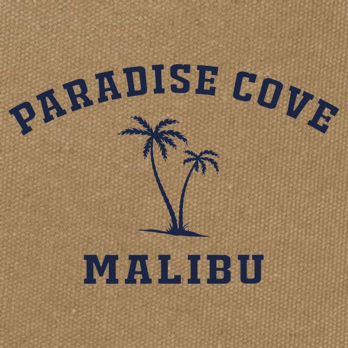 Paradise Cove Malibu Paradise Cove Beach CA California Cotton Canvas Backpack