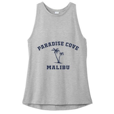Paradise Cove Malibu Paradise Cove Beach CA California Ladies PosiCharge Tri-Blend Wicking Tank