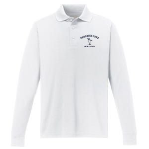 Paradise Cove Malibu Paradise Cove Beach CA California Performance Long Sleeve Polo