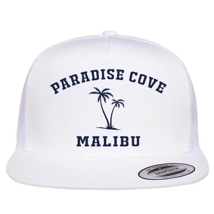 Paradise Cove Malibu Paradise Cove Beach CA California Flat Bill Trucker Hat
