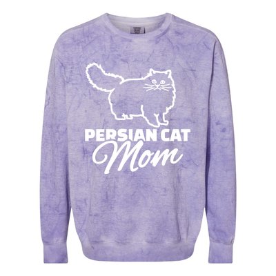 Persian Cat Mom Gift Colorblast Crewneck Sweatshirt