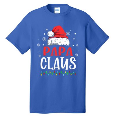 Papa Claus Matching Family Christmas Pajama Gift Tall T-Shirt