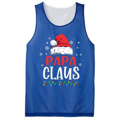 Papa Claus Matching Family Christmas Pajama Gift Mesh Reversible Basketball Jersey Tank