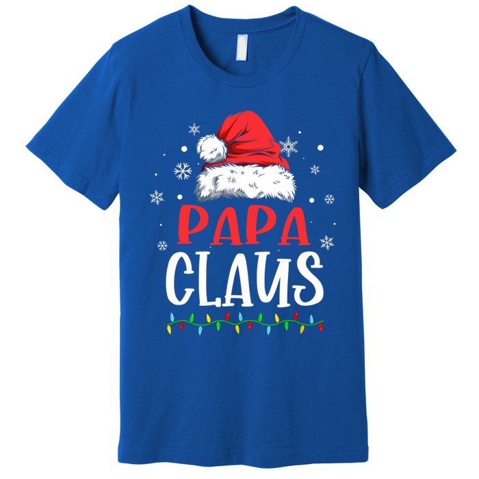 Papa Claus Matching Family Christmas Pajama Gift Premium T-Shirt