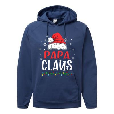 Papa Claus Matching Family Christmas Pajama Gift Performance Fleece Hoodie