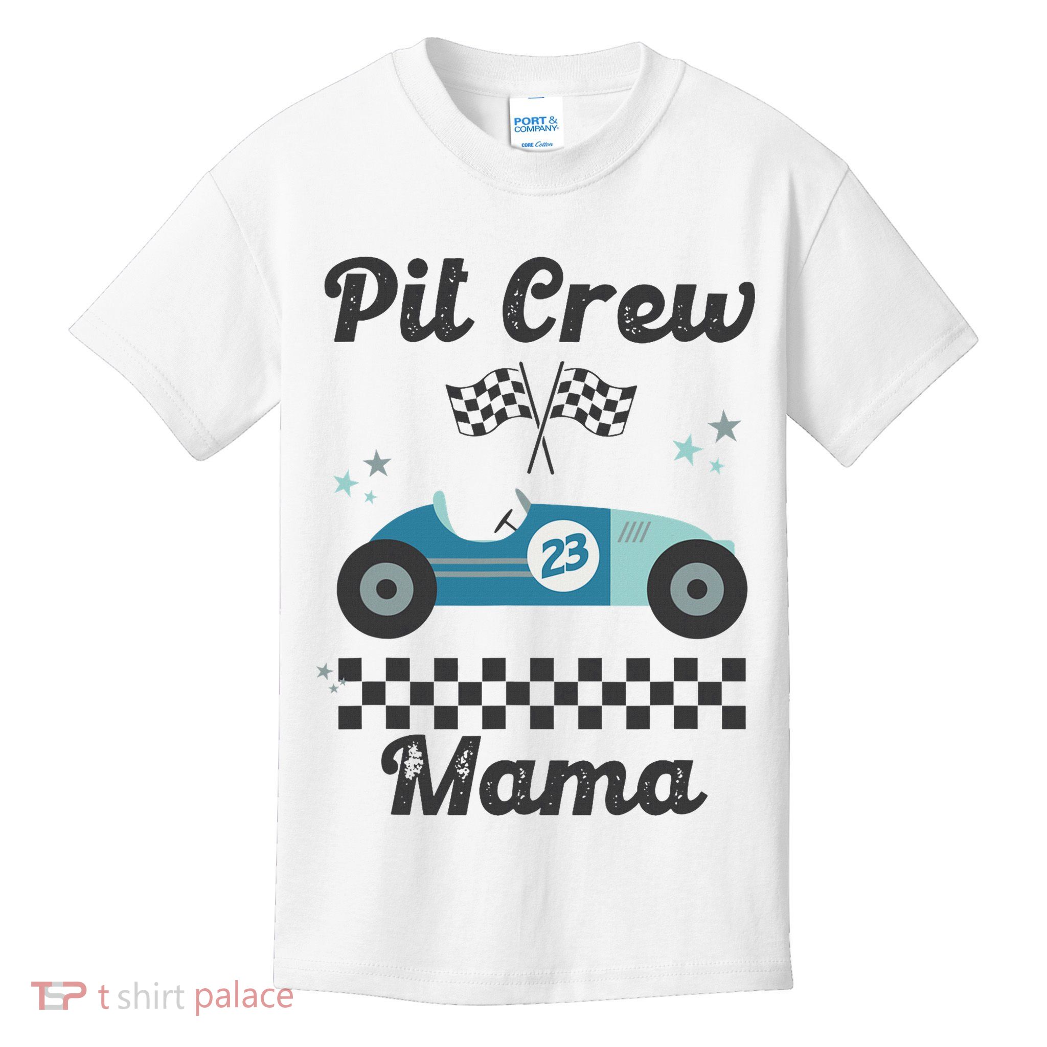 Pit Crew Mama Kids T-Shirt