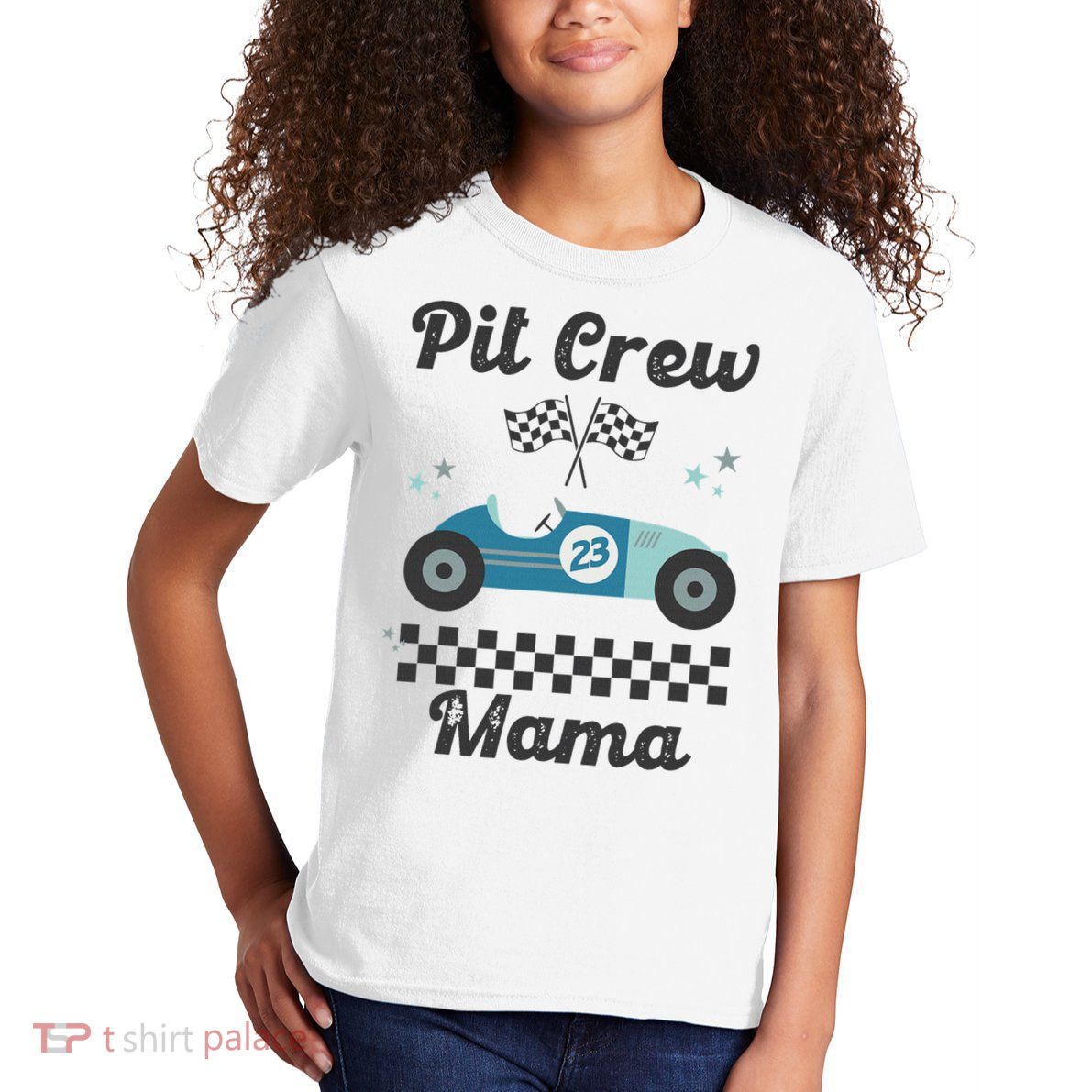 Pit Crew Mama Kids T-Shirt