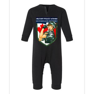 Proud Canadian Military Police Gift Infant Fleece One Piece