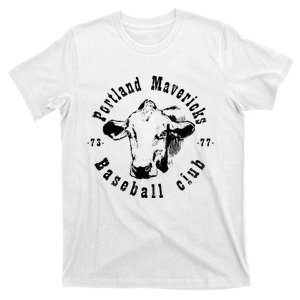 Portland Cows Mavericks Baseball T-Shirt