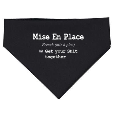 Pastry Chef Mise En Place Get Your Shit Together USA-Made Doggie Bandana