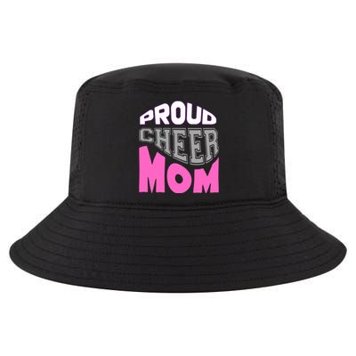 Proud Cheer Mom Squad Tryouts Pom Poms Megaphone Novelty Funny Gift Cool Comfort Performance Bucket Hat