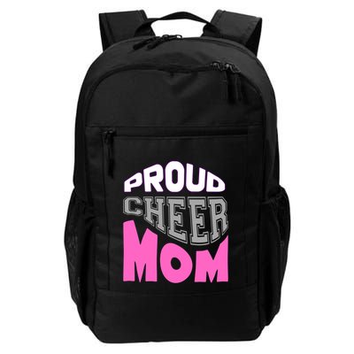 Proud Cheer Mom Squad Tryouts Pom Poms Megaphone Novelty Funny Gift Backpack