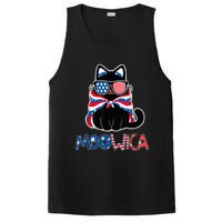 Patriotic Cat Meowica Sunglasses 4th of July Funny Cat Lover PosiCharge Competitor Tank