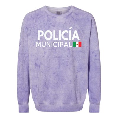 Policia Costume Mexican Police Halloween Costumes Colorblast Crewneck Sweatshirt