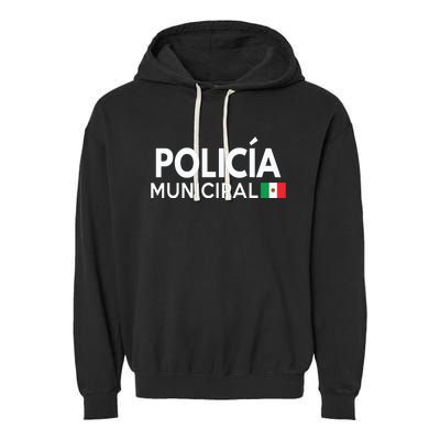 Policia Costume Mexican Police Halloween Costumes Garment-Dyed Fleece Hoodie